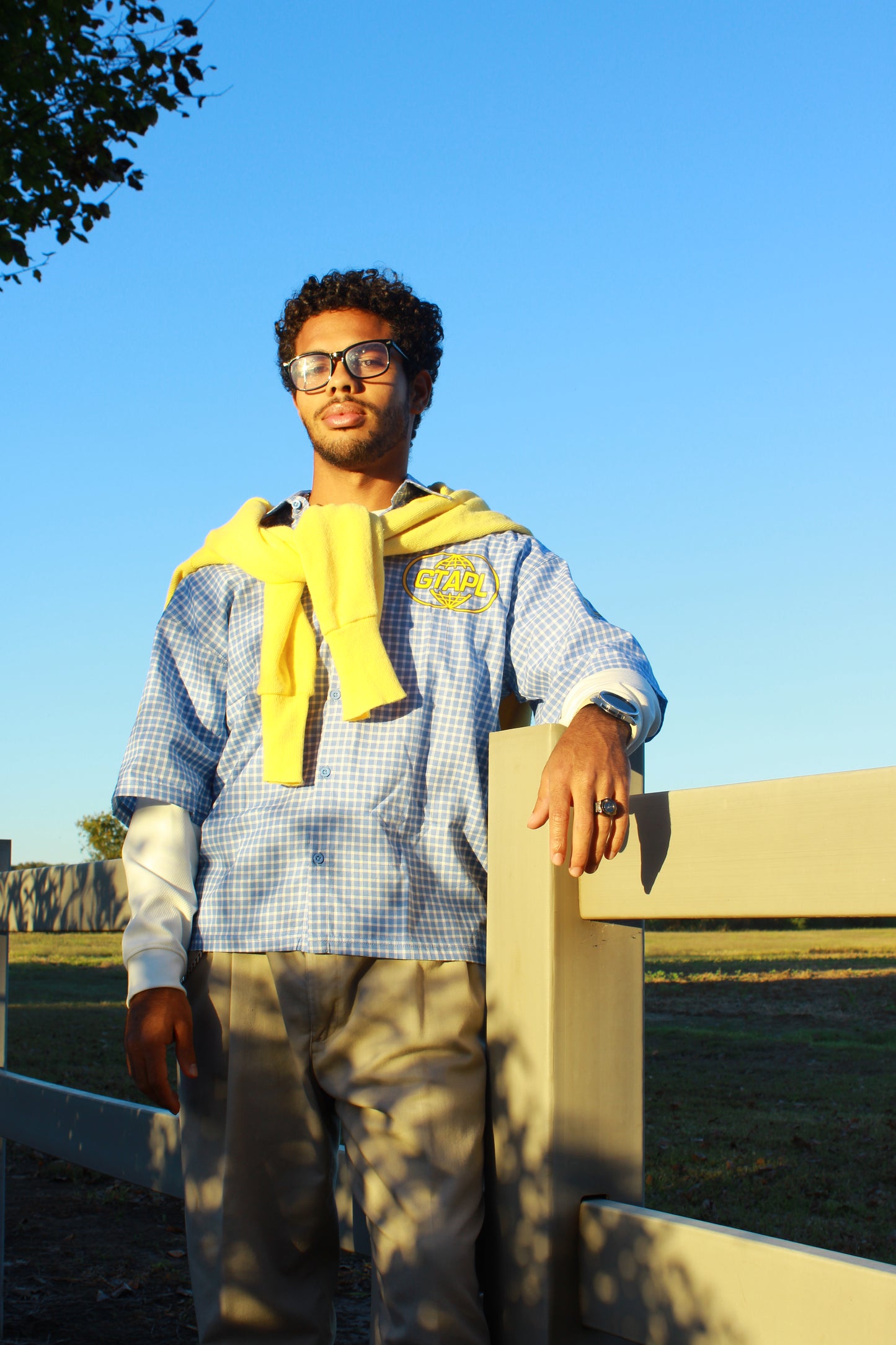 NOTHING WITHOUT GOD – Blue & White Flannel