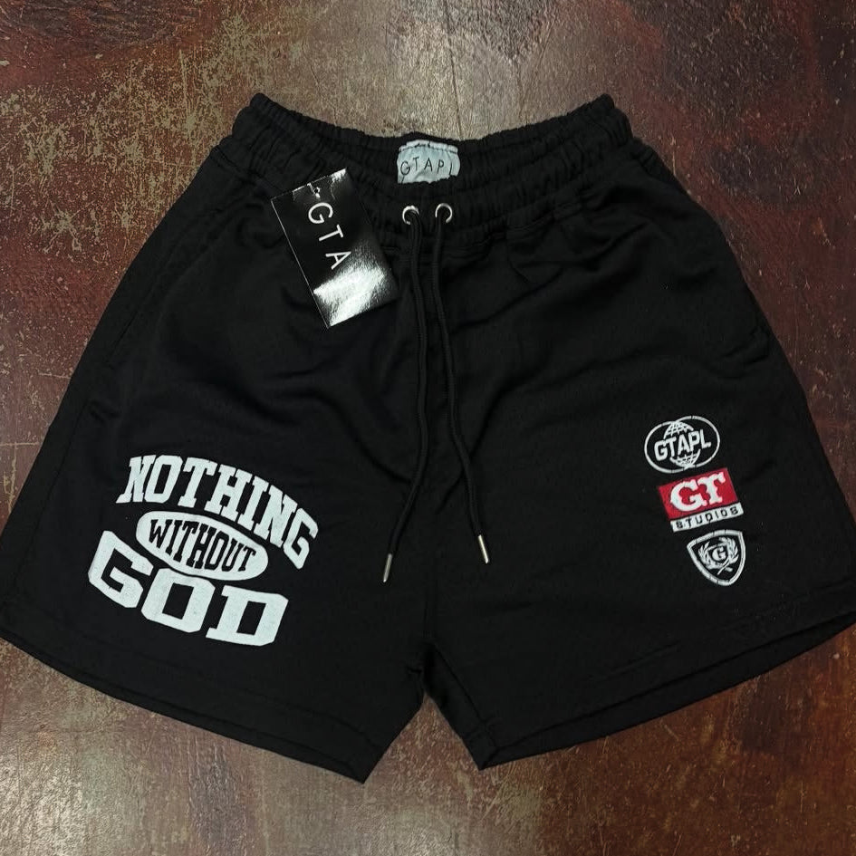 Nothing Without God High Quality Mesh Shorts