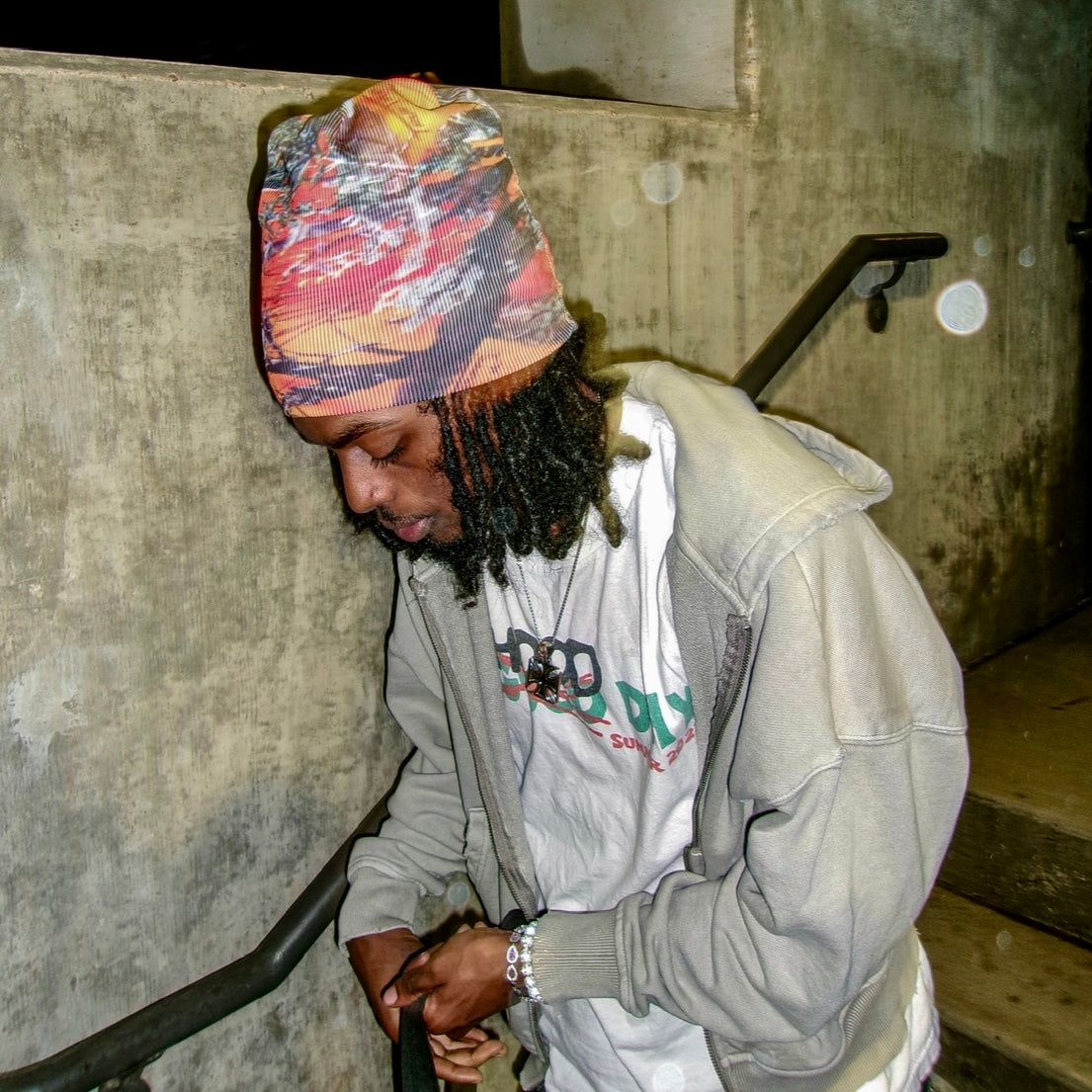 ORANGE GTAPL CAMO UTILITY BEANIE