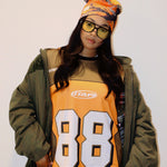 YAHWEH ORANGE PREMIUM MESH JERSEY