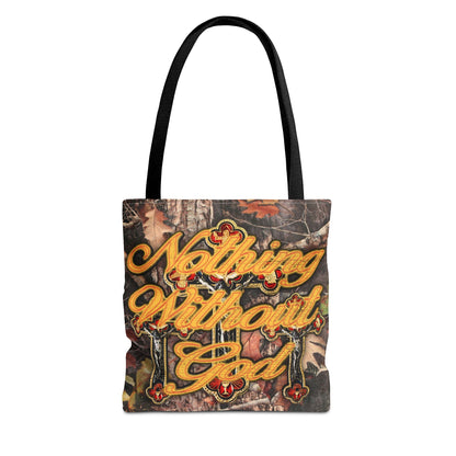 Nothing without God Tote bag