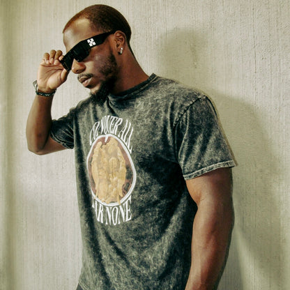 ACID WASH CONQUER ALL FEAR NONE TEE