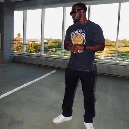 ACID WASH CONQUER ALL FEAR NONE TEE