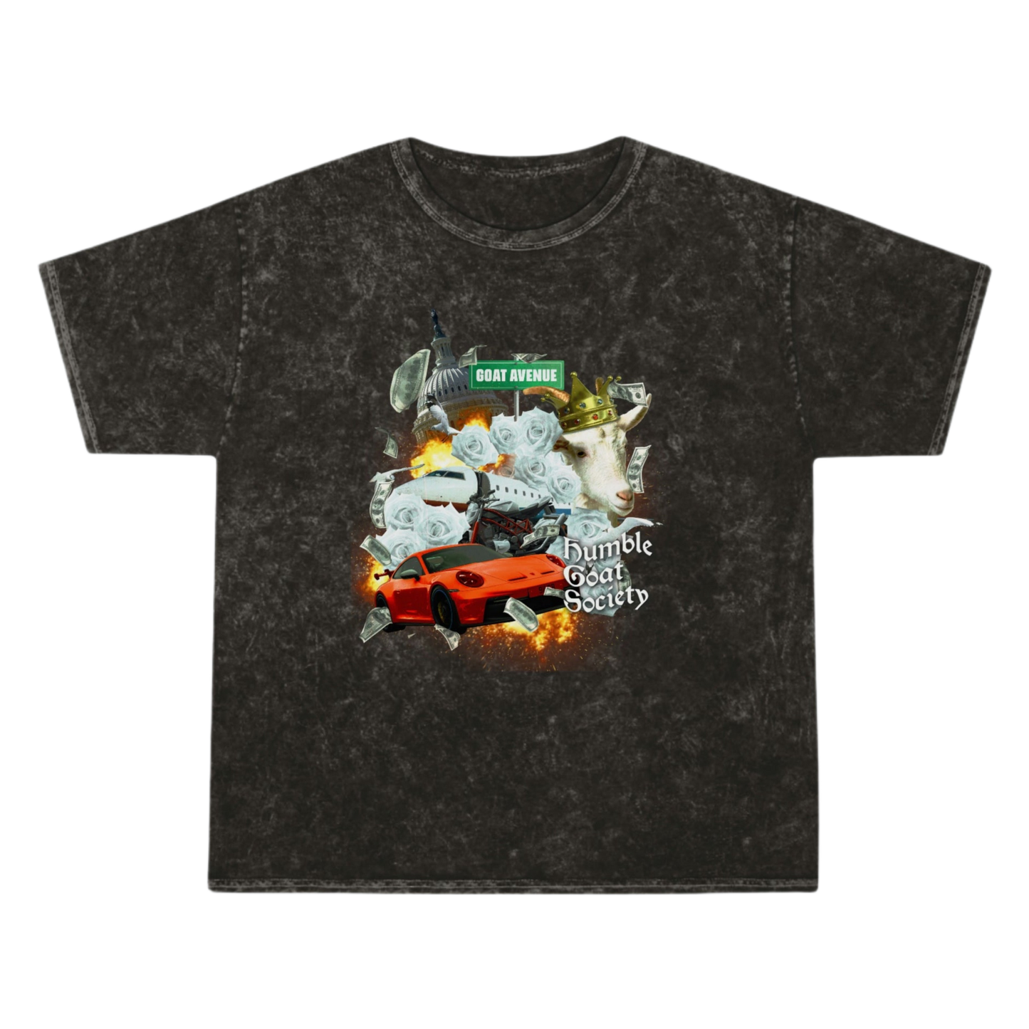 Men's Culture Humble Goat Society Tee - Acid Wash - Menswear, Top