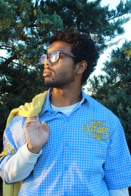 NOTHING WITHOUT GOD – Blue & White  Flannel