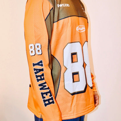 YAHWEH ORANGE PREMIUM MESH JERSEY