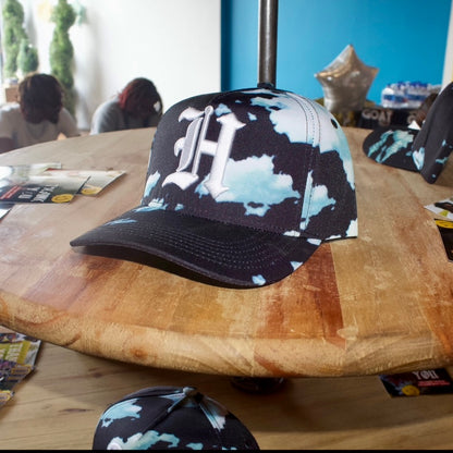 Cloud Printed "Humble but Goated" Adjustable Fitted Cap