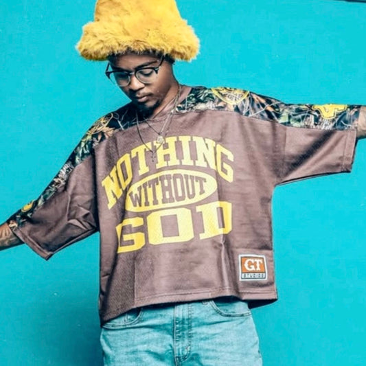 Nothing without God (Cropped Jersey)