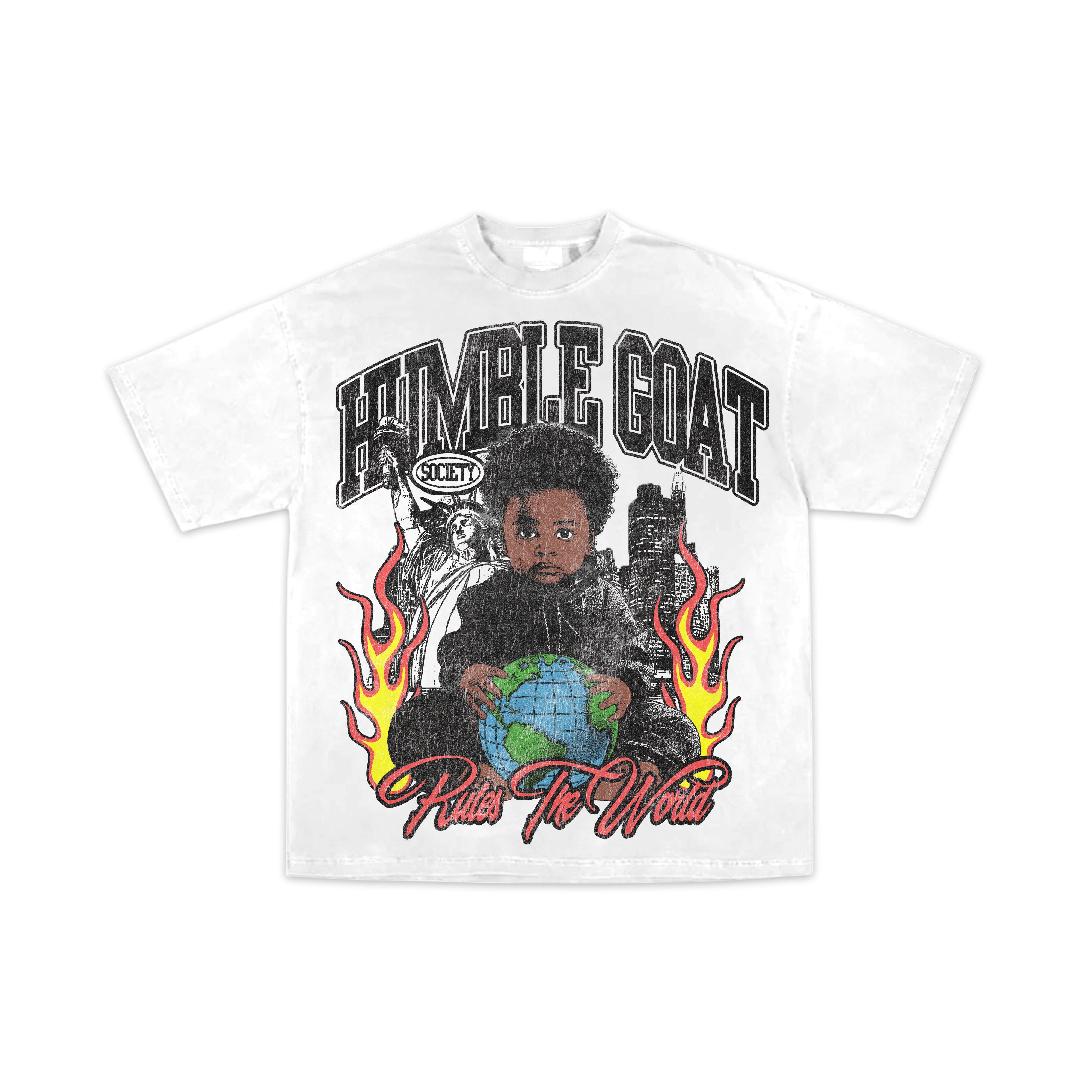 HUMBLE GOAT SOCIETY RULES THE WORLD TEE