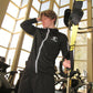 Black Fitness Zip Up Hoodie with Built-in Pocket and Shoulder Zipper